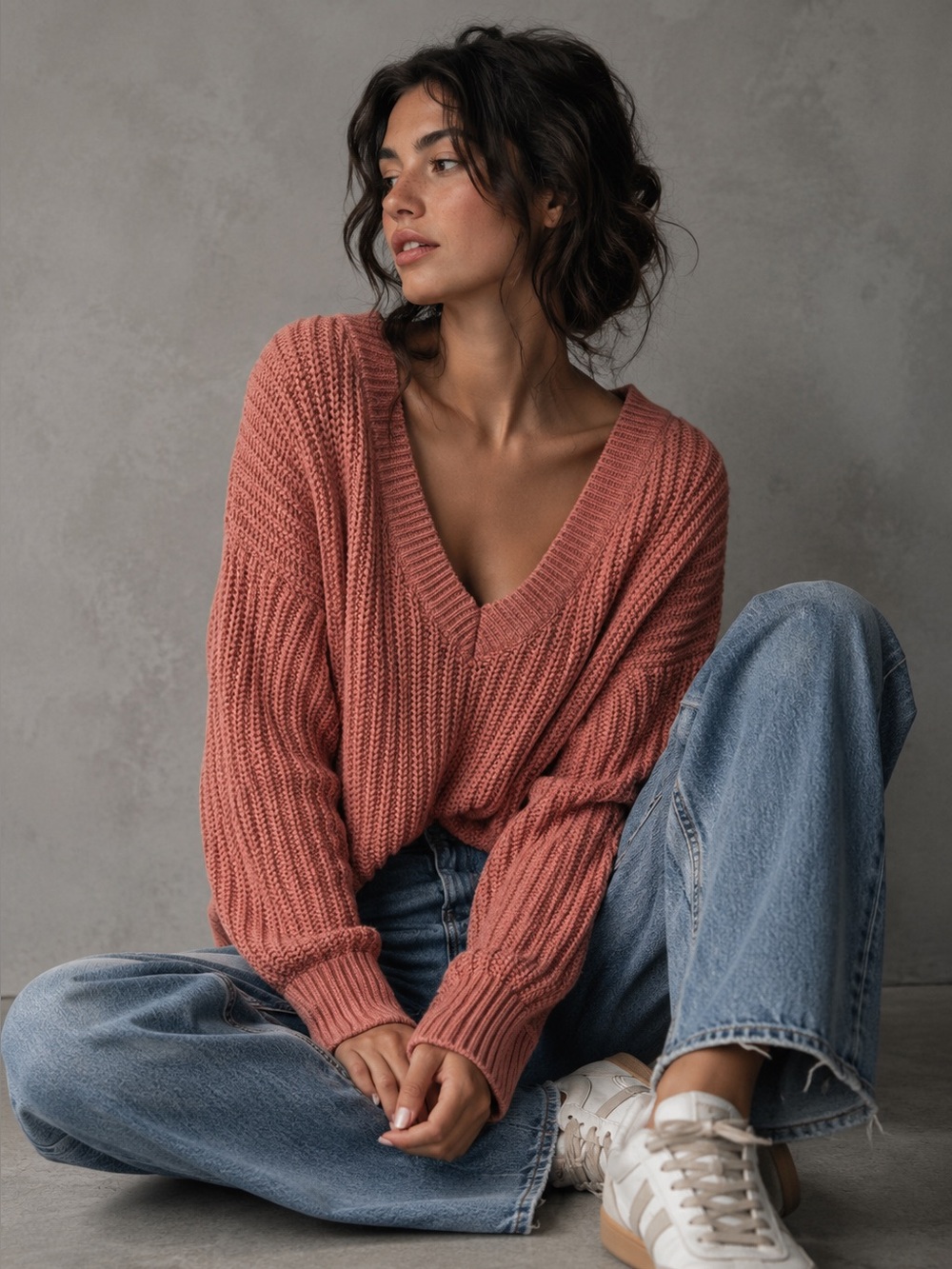 Victoria’s Secret Pink Heritage V Neck Sweater
